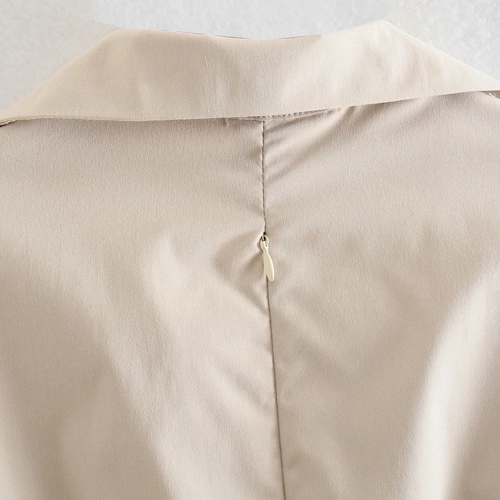 

Cut Out Short Dresses Summer Woman 2021 Casual Pocket Short Sleeve Mini Dress Woman Chic Back Zip Ladies Dresses