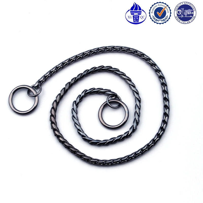 Собачий ошейник медная змея P цепь декоративное золотое ожерелье поводок для