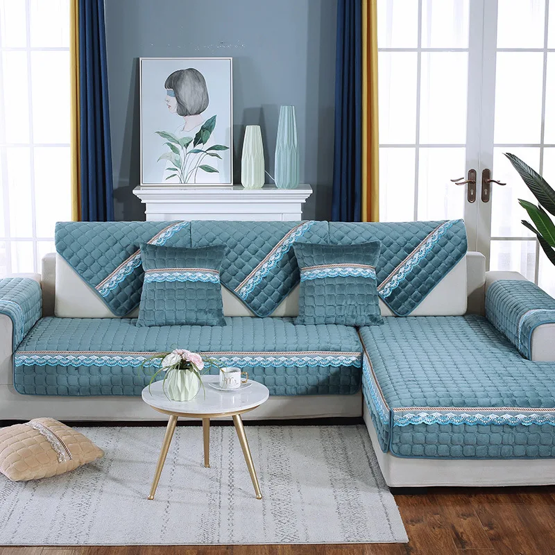 Нескользящий чехол для дивана всесезонное универсальное эластичное покрывало