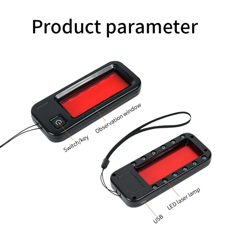 

Hidden Camera Detector - Anti Finder with The Largest Infrared Viewer and Brightest LEDs Travel Size Pro Security