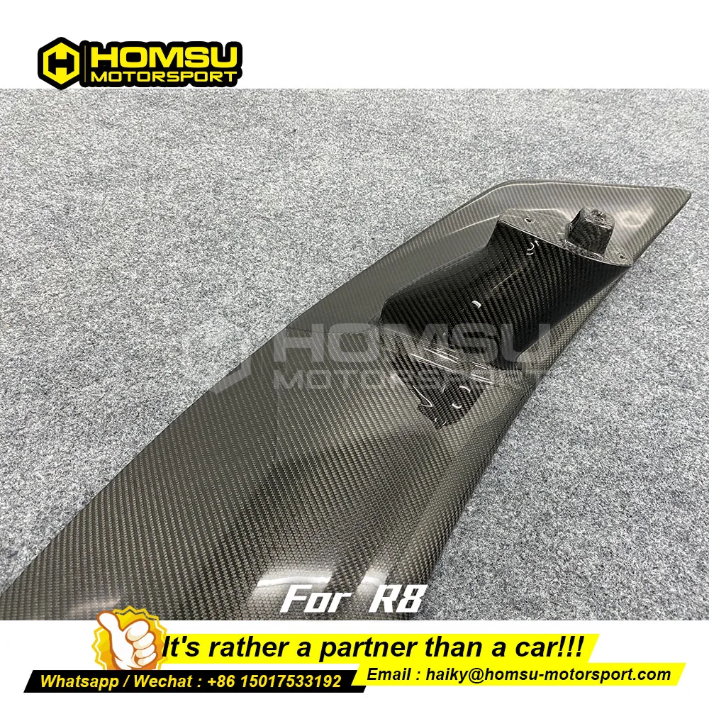Задний спойлер для Audi i r8 из сухого углеродного волокна блестящие черные спойлеры