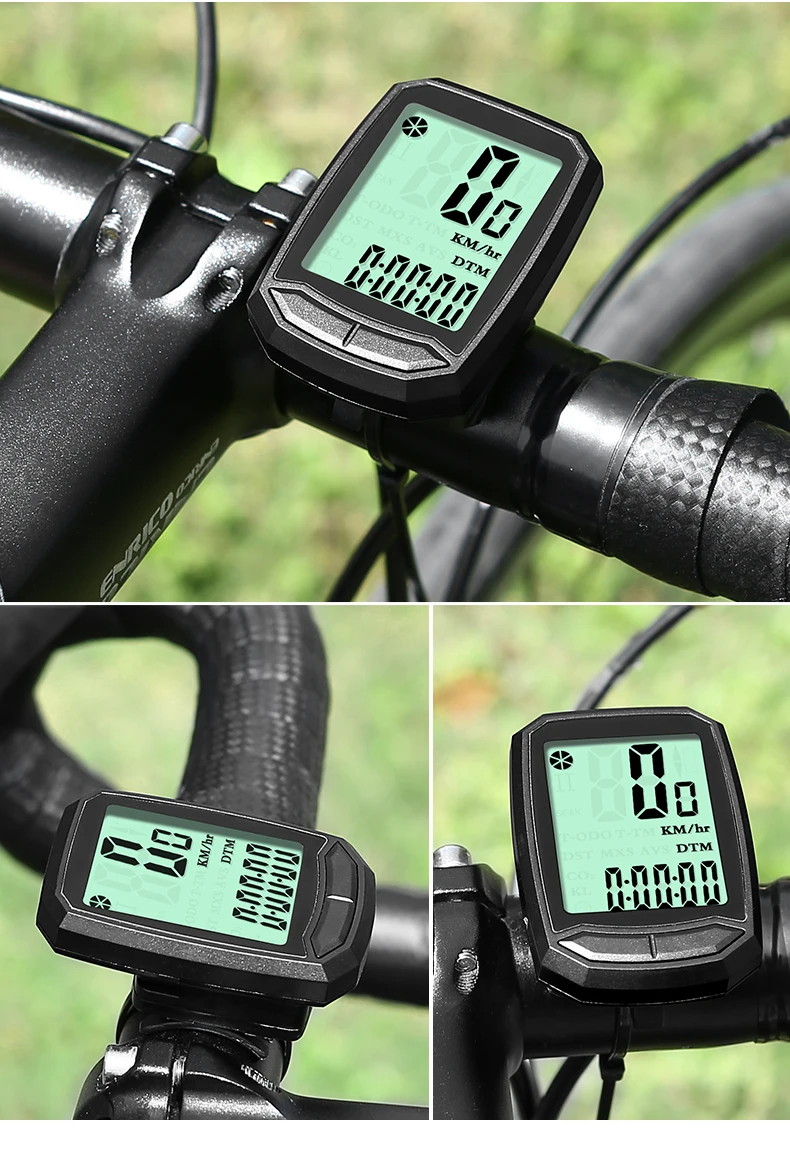 INBIKE, 2,8 дюймов, велосипедный беспроводной компьютер, непромокаемый, многофункциональный, для езды на велосипеде, одометр, велосипедный спидометр, секундомер, подсветка