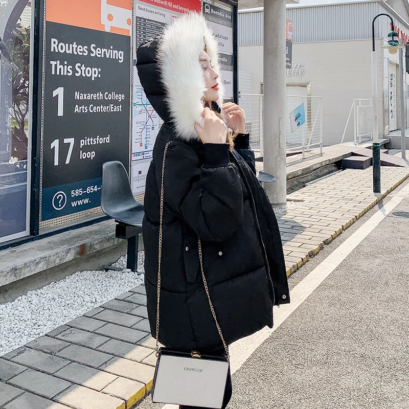 Down Jacket Women 2019 Winter Ultra Light Villus Hat Duck Warm Female Long Sleeve Coat Outwear | Женская одежда