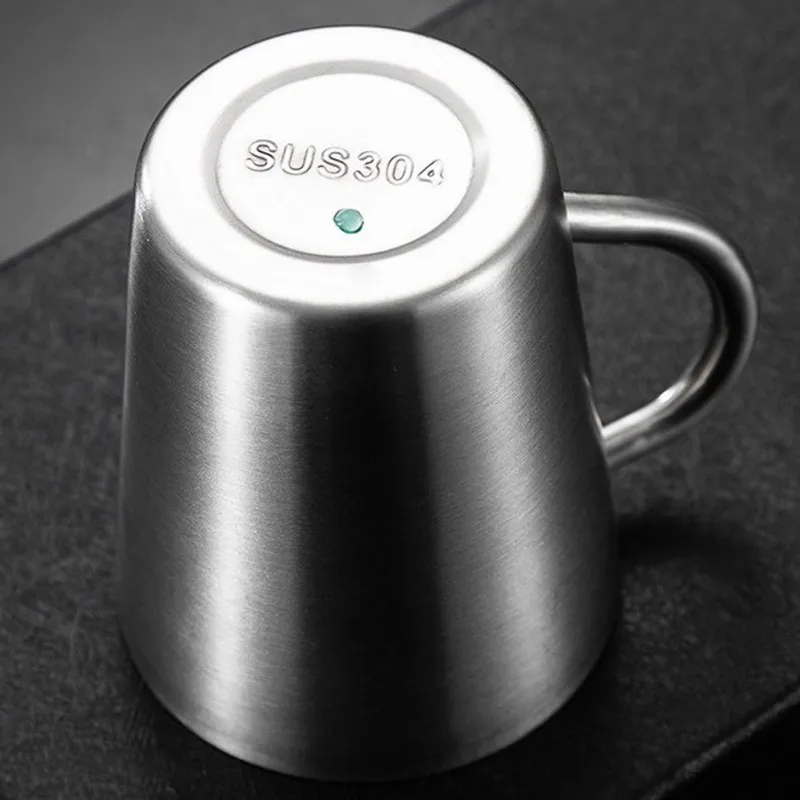 

300ml Mugs Coffee Cup Stainless Steel Tumbler Bottle for Beer Wine Milk Tea Coffee Outdoor Camping Hiking Drinkware