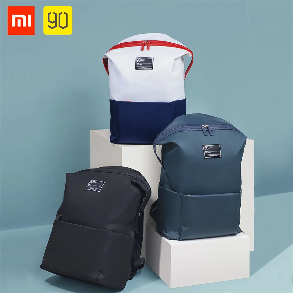 Xiaomi повседневный рюкзак для молодых женщин/мужчин однотонный непромокаемый