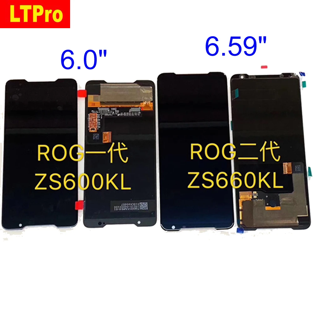 Original LTPro For 6.0" ASUS ROG ZS600KL / 6.59" Phone2 ZS660KL AMOLED LCD Display Screen Touch Panel Digitizer Assembly | Мобильные