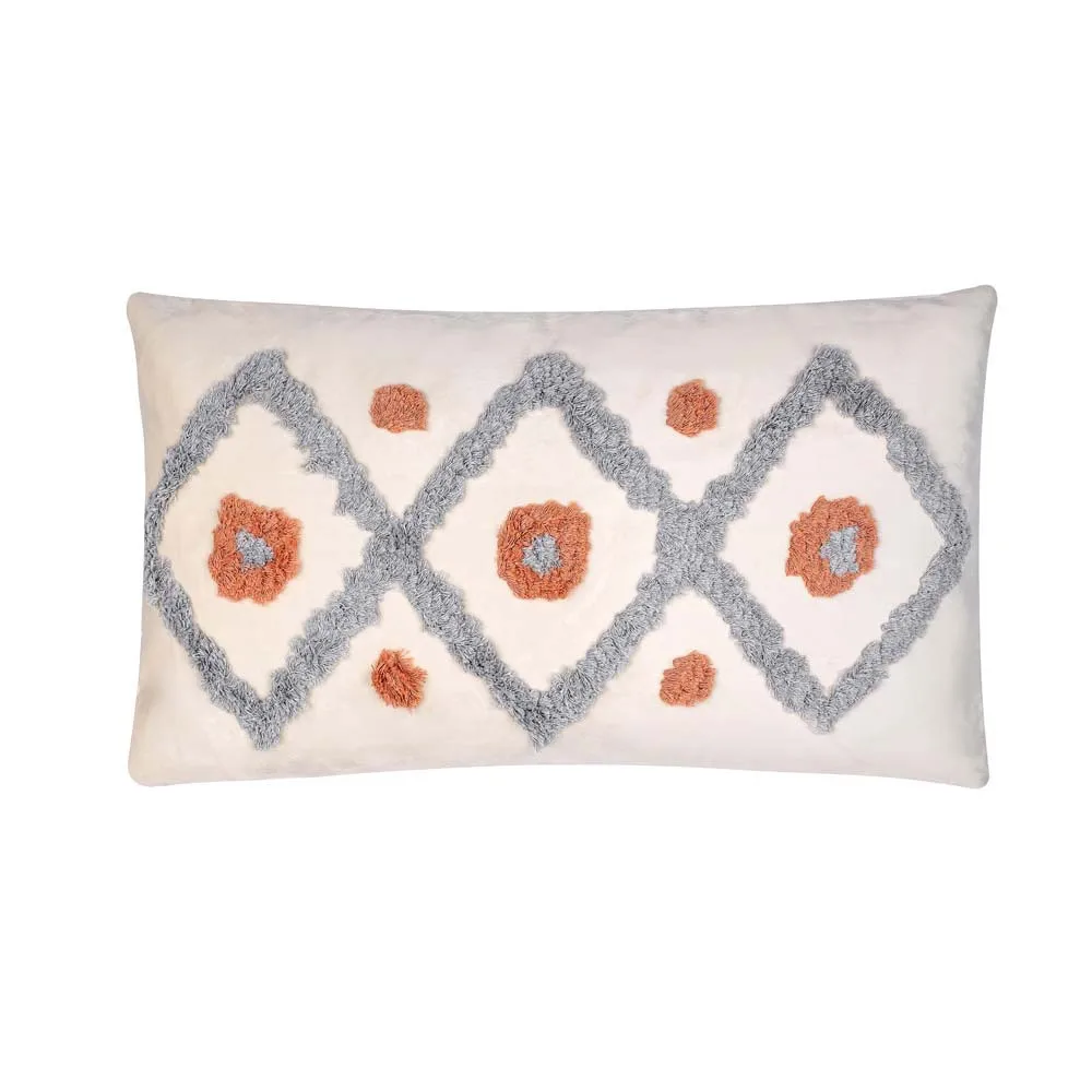 

Ins Decorative Sofa Geometri Lumbar Pillow Case 30x50cm Velvet Seat Cushion Covers Square Tufted Embroidered Back Cushion Cover