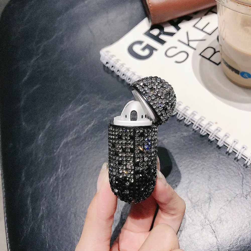 Блестящие стразы чехол для Airpods Pro Bluetooth беспроводные наушники градиентный Блестящий девчачий чехол для AirPods 2 1 чехол для зарядного устройства