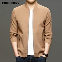 coodrony brand cardigan men fashion casual streetwear sweater coat men top quality autumn winter thick warm wool cardigans c1198
