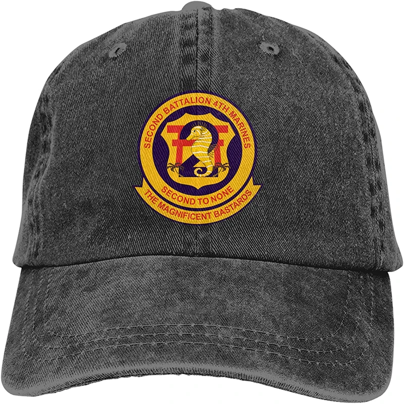 

Fashion Soft 2nd Battalion, 4th Marines Hat Gift Dad Hat Trucker Hat Cowboy Hat