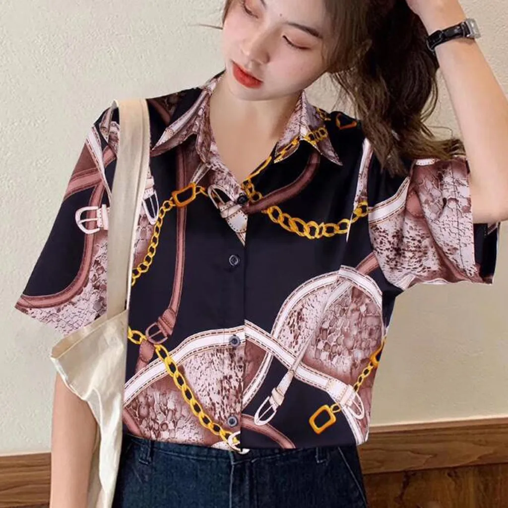 Блузка женская с длинным рукавом Рубашка в Корейском стиле Повседневная