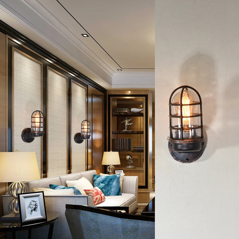 Винтажные Настенные светильники Wandlamp комнатное освещение золотистый светильник
