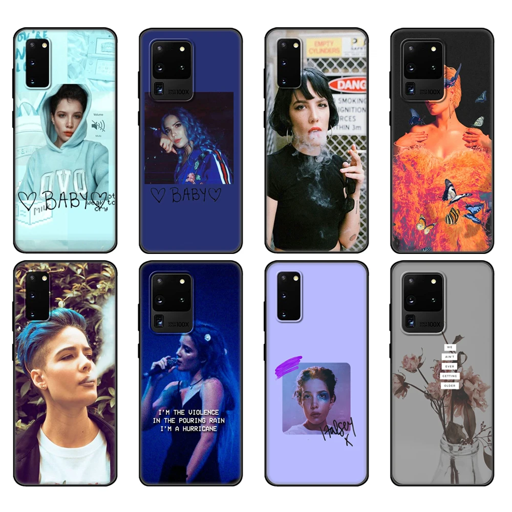 Черный чехол из ТПУ для Samsung galaxy S20 /S20 PLUS/S20 ultra/S20 + /S20FE, задняя крышка Halsey