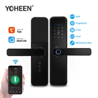 yoheen wifi tuya smart life app phone control intelligent electronic digital door lock biometric fingerprint smart lock