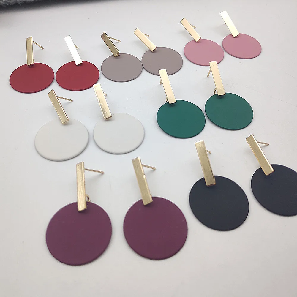 2020 серьги-подвески прямоугольные металлические длинные серьги для женщин