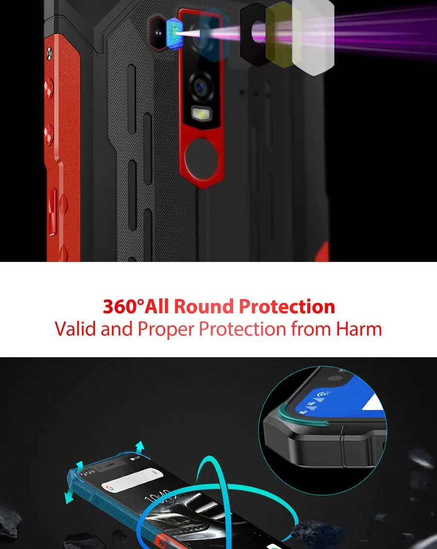 Ulefone Armor 6E Android 9,0 6," IP68 Водонепроницаемый Helio P70 4G+ 64G для распознавания лица NFC Беспроводная зарядка прочный мобильный телефон