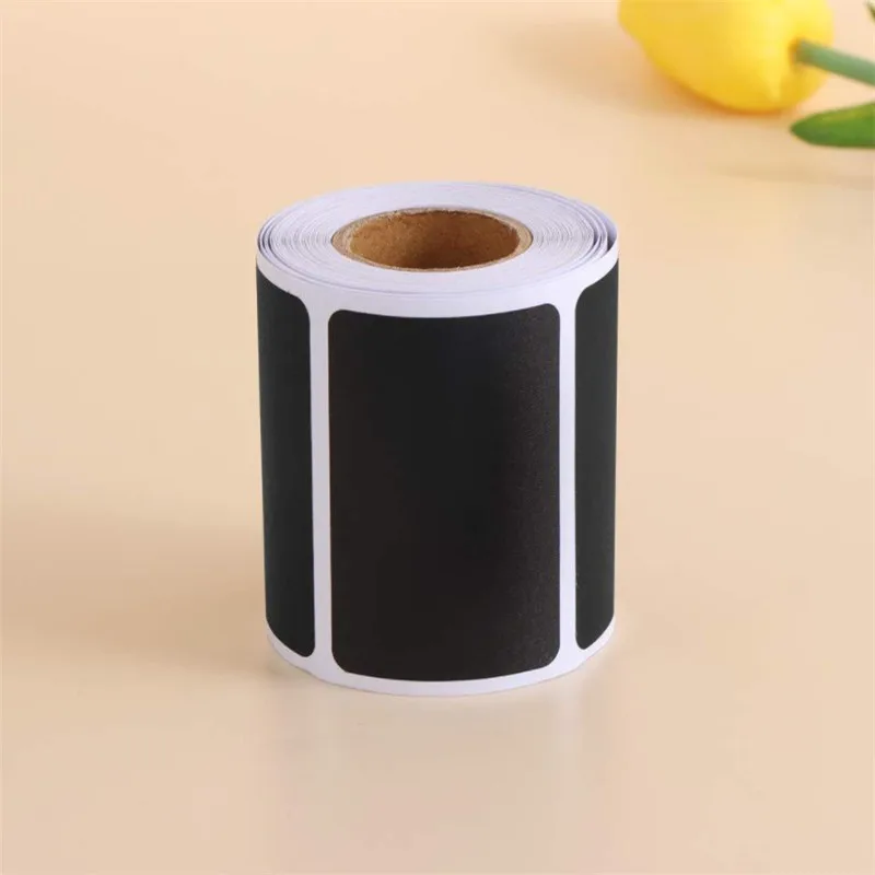 

120pcs/roll 3.5*5.5cm Waterproof Chalkboard Label Stickers for Bottle Mug Cup Tags Blackboard Labels Stickers Stationary Sticker