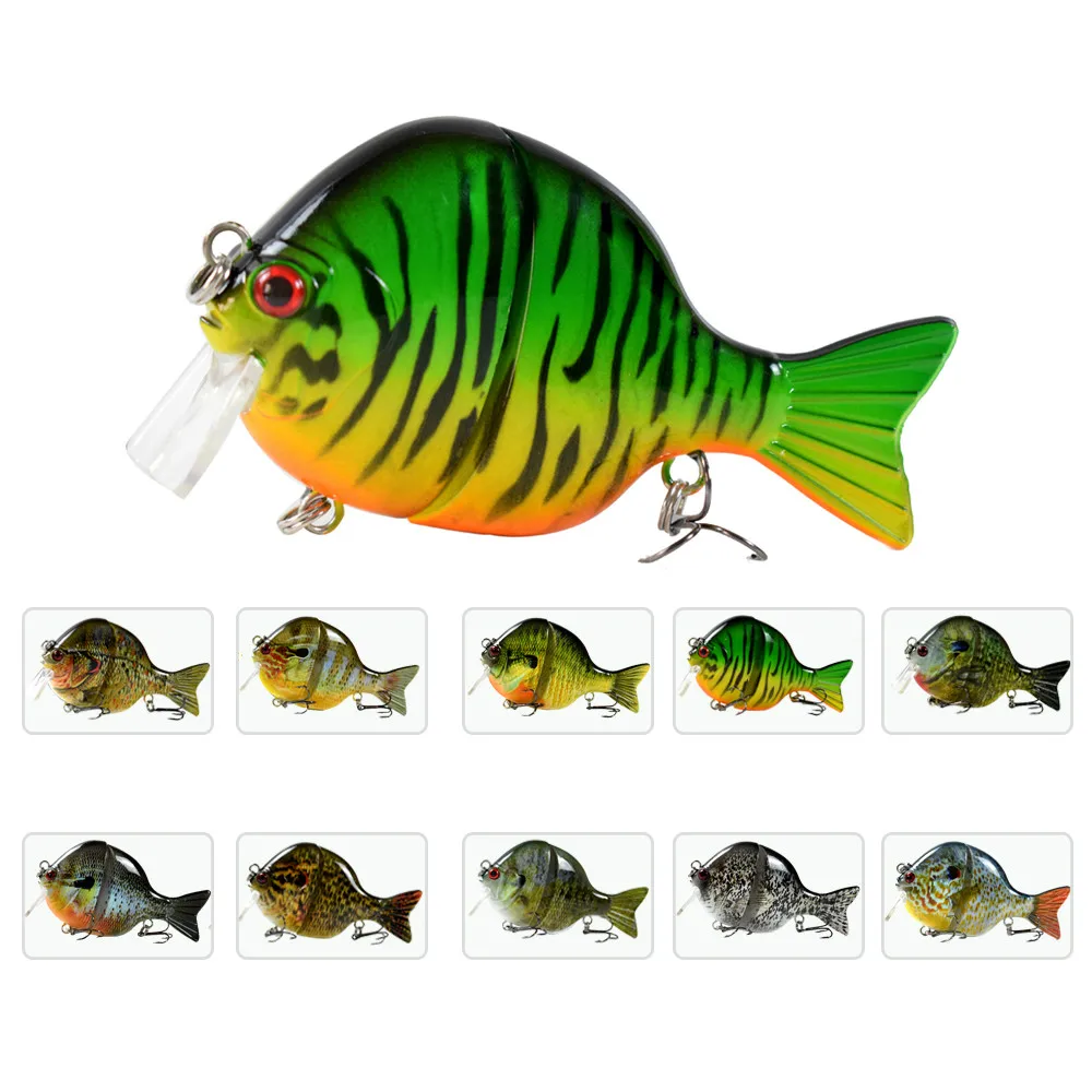 Жесткие пластиковые Картеры Прикормка искусственные приманки Bluegill рыболовные