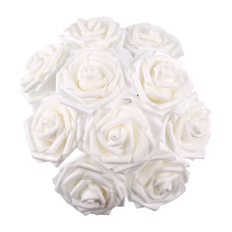foam rose 1 Искусственные цветы букет для украшения пионы шелковые цветы искусственные Весенние Свадебные Декоративные искусственные цветы украшение дома - Цвет: foam rose 1