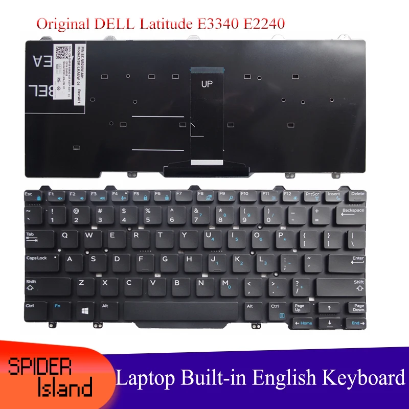 

New Original for Dell Latitude E3340 E2240 Notebook Built-in English Keyboard Backlit