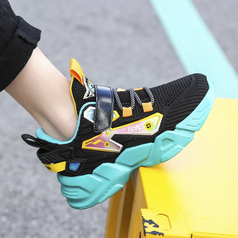 

2021 Spring Kids Sport Shoes for Boys Sneakers Air Mesh Breathable Casual Children Running Shoes Child Shoes Chaussure Enfant