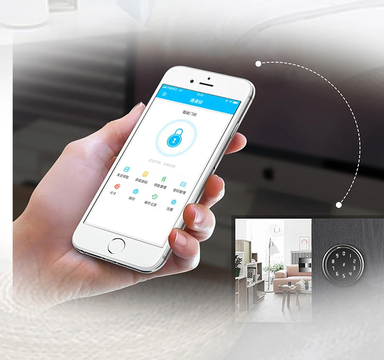 TTlock Wi-Fi приложение Bluetooth дверные замки отпечатков пальцев IC карты цифровой Смарт ручка блокировки