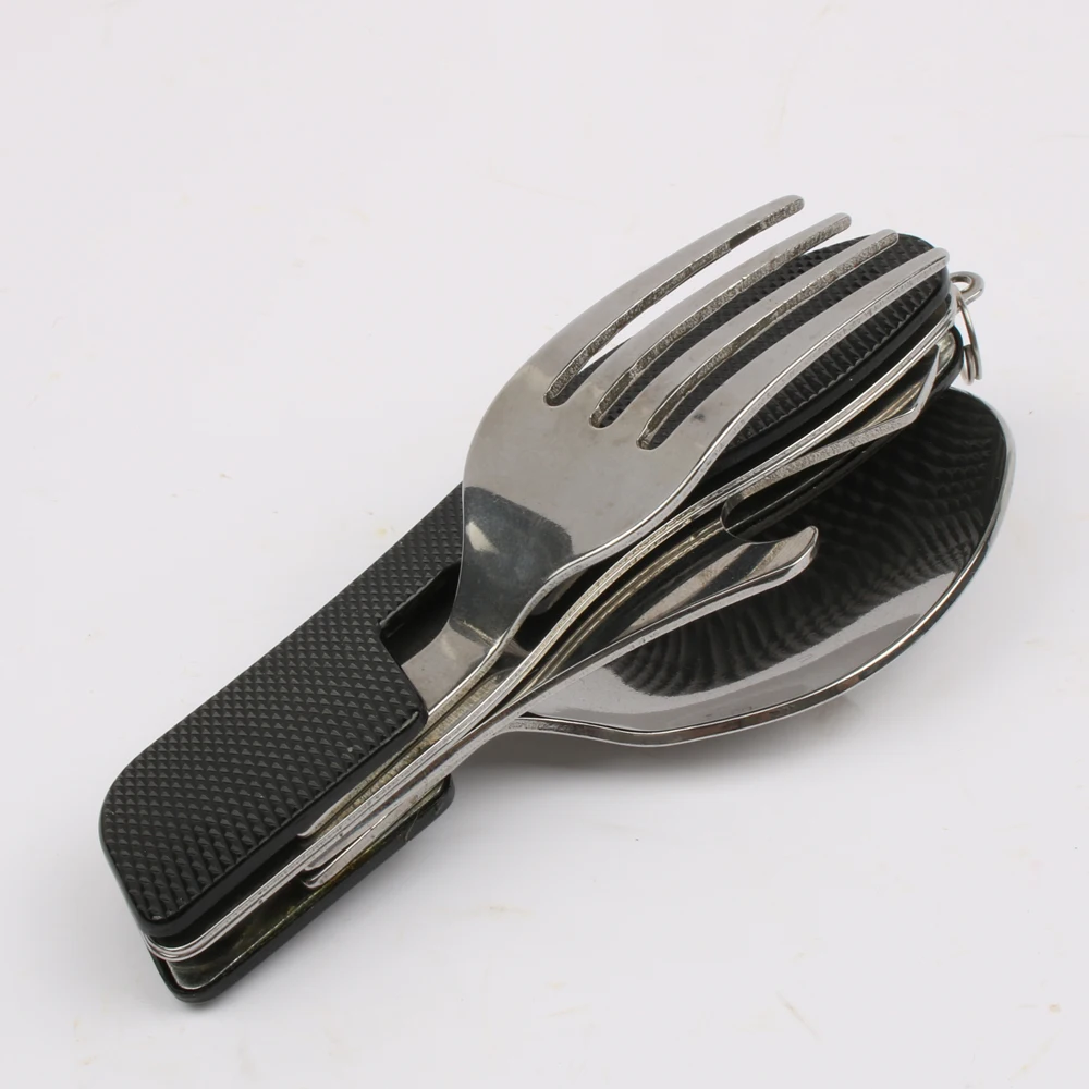 Походные принадлежности для кемпинга многофункциональная Ложка Вилка Нож