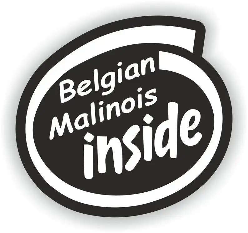 

Belgian Malinois Inside Dog Sticker for Laptop Book Fridge Guitar Motorcycle Helmet ToolBox Door PC Boat