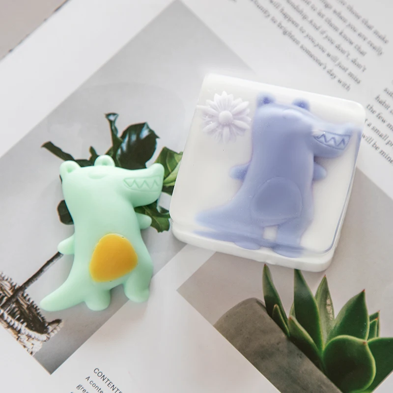 Милый Мультфильм Монстр 3d Силиконовая форма помадка для торта мыло ручной работы