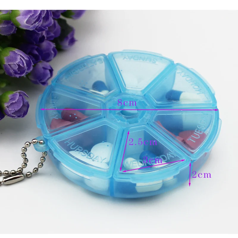 

7days a week pill box medicine tablet dispenser transparent plastic box pill box dispenser pill storagebox container storage box
