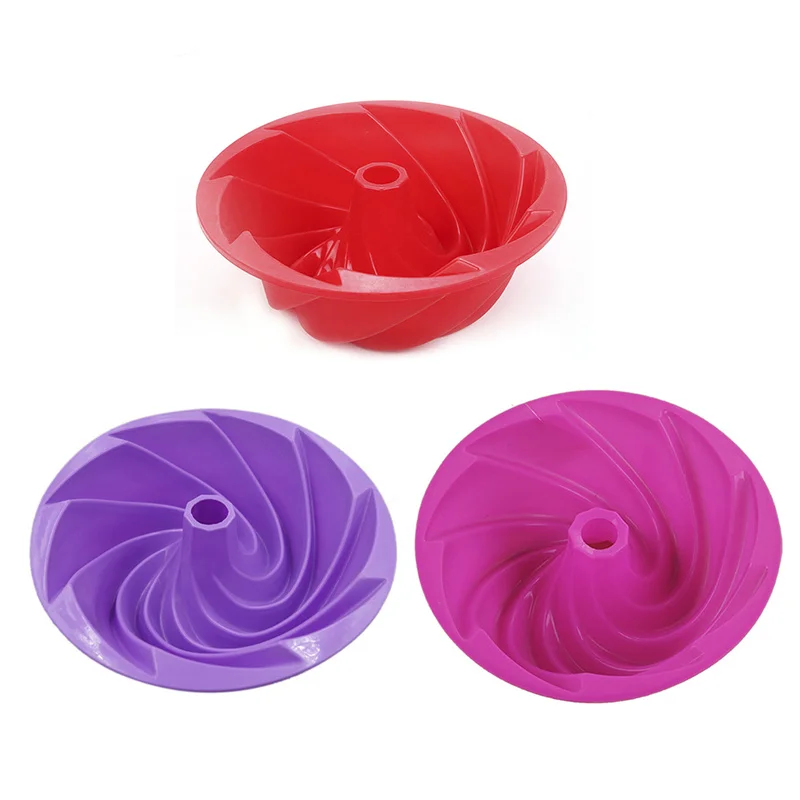 Вихревые круглые силиконовые формы для помадки на торт форма выпечки кастрюля