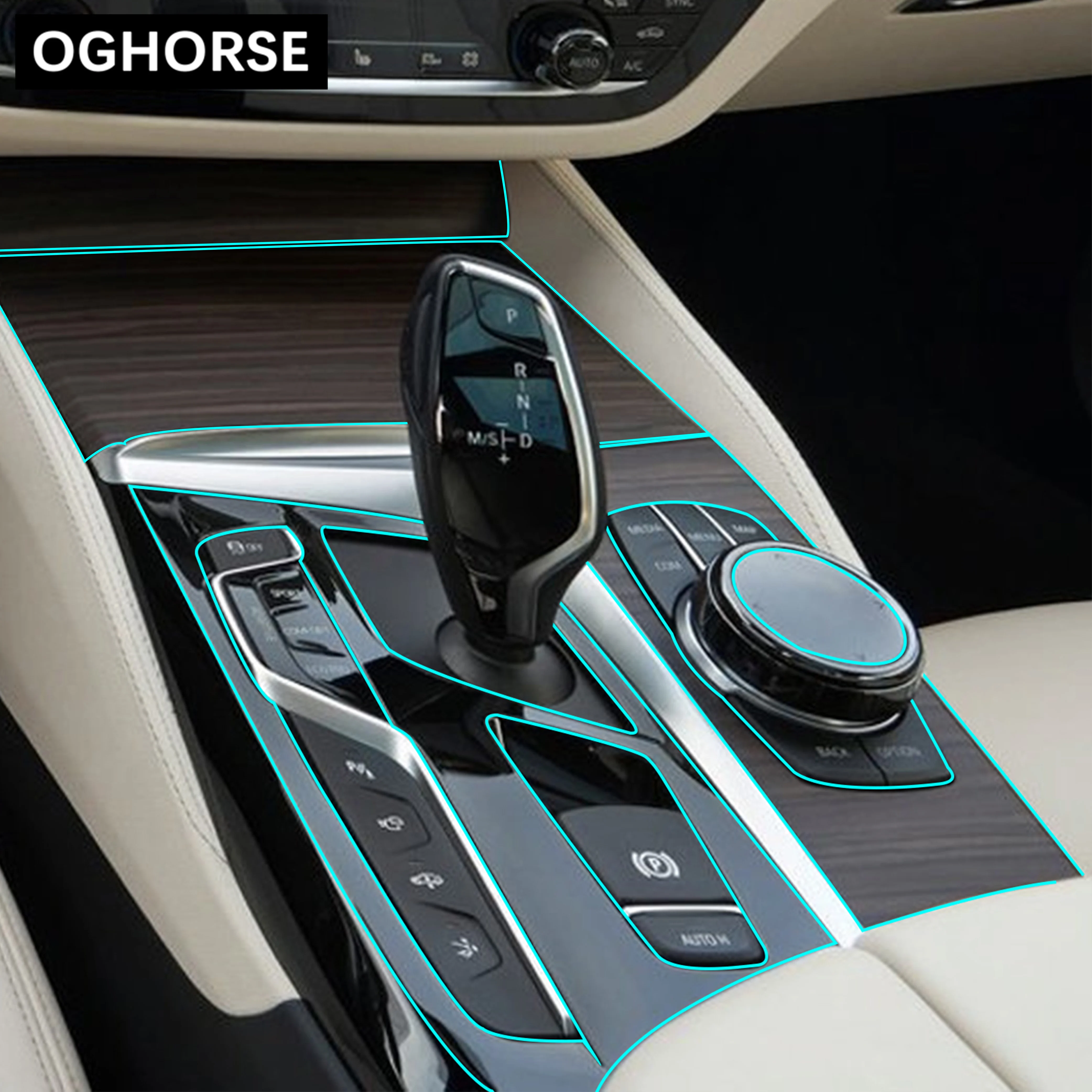 Самоисцеляющая ТПУ наклейка для салона автомобиля центральная консоль панель