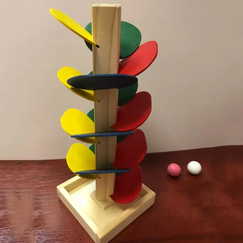 Деревянные игрушки для детей красочные строительные блоки мячи дерева беговые