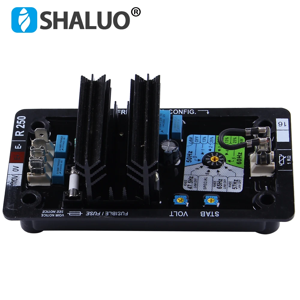 SHALUO leroy somer AVR R250 Китай интегральные схемы генератора запчасти регулятор напряжения фазовый регулятор для дизельного генератора