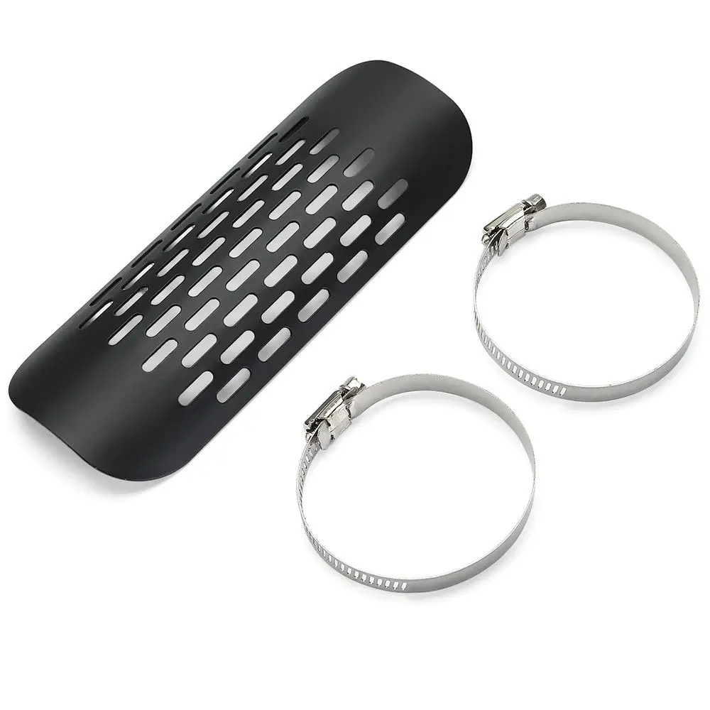 Мотоцикл черный Глушитель Трубы тепловой щит крышка пятки защита для Harley Dyna Fatboy