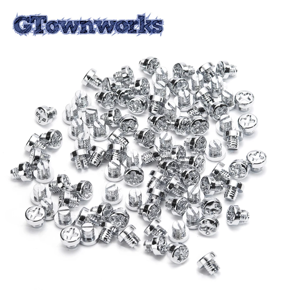 

100pcs 12x7mm Auto Wheel Nuts Rivets For Rims Cap Lip Screw Bolt Tires Replacement Chrome Exterior Car Accessories