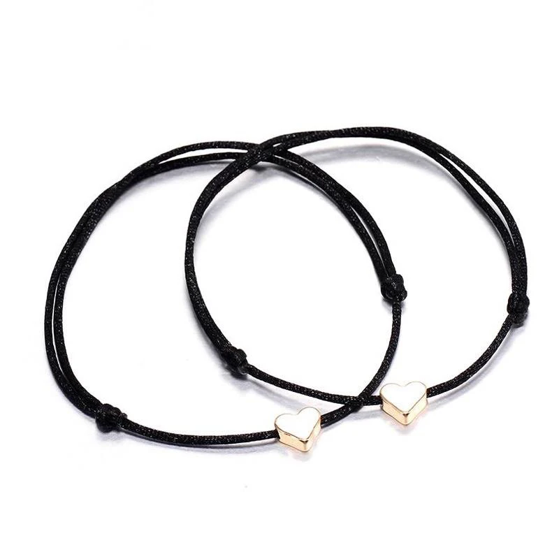 Регулируемый для женщин и девочек Плетеный браслет из нержавеющей стали Золотая