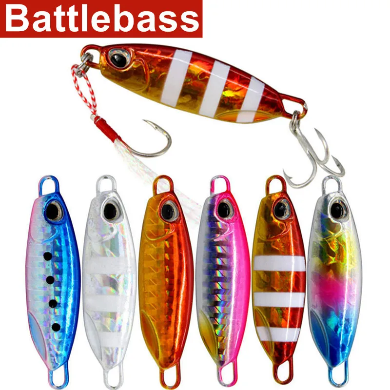 BATTLEBASS Новая Металлическая длинная приманка для джиггинга спиннинга рыболовные