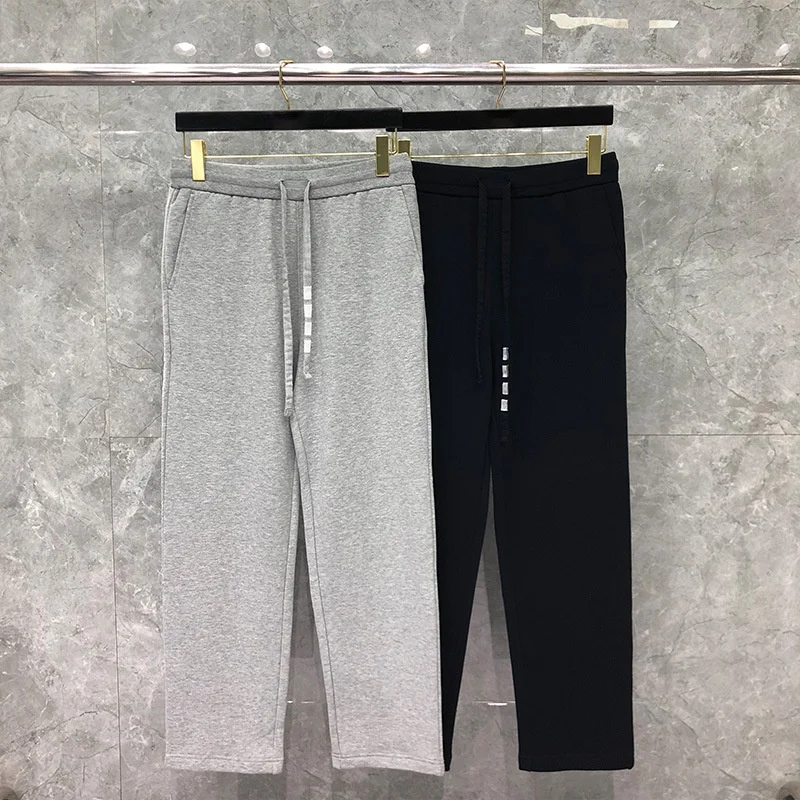 2022 Fashion New Sweatpants Loose Men Cotton Casual Sports Trousers Ankle-Length Spring Autumn Jogger Track Pants