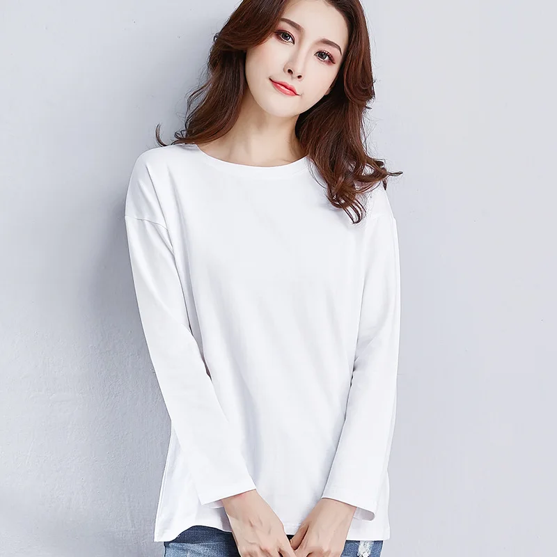 

MRMT 2021 Brand New Spring Autumn Women's T Shirt Loose Long-sleeved Large Size T-shirt for Female Thin Leisure Tops Tshirt