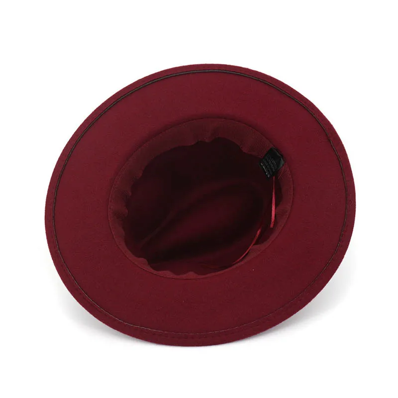 

Men women fedora retro hat Imitation woolen winter women felt hat men fashion black top jazz hats church jazz hat 55-58CM lovers