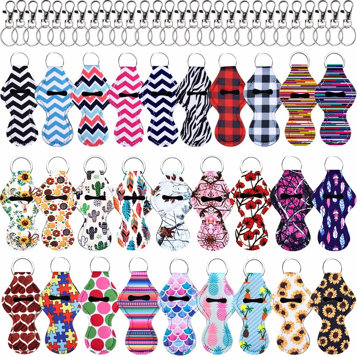 28 шт. неопрен Chapstick брелок для ключей губная помада держатель самый лучший