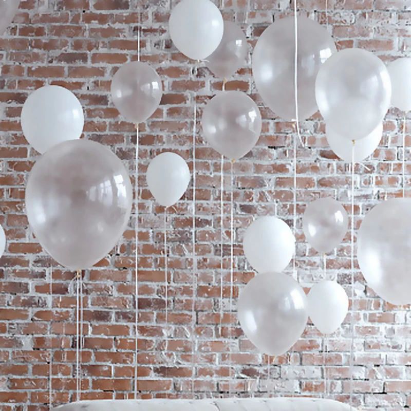 

10inch 12inch Transparent White Latex Balloons Romantic Wedding Floating Helium Balloon Birthday Party Proposal Scene Decoration