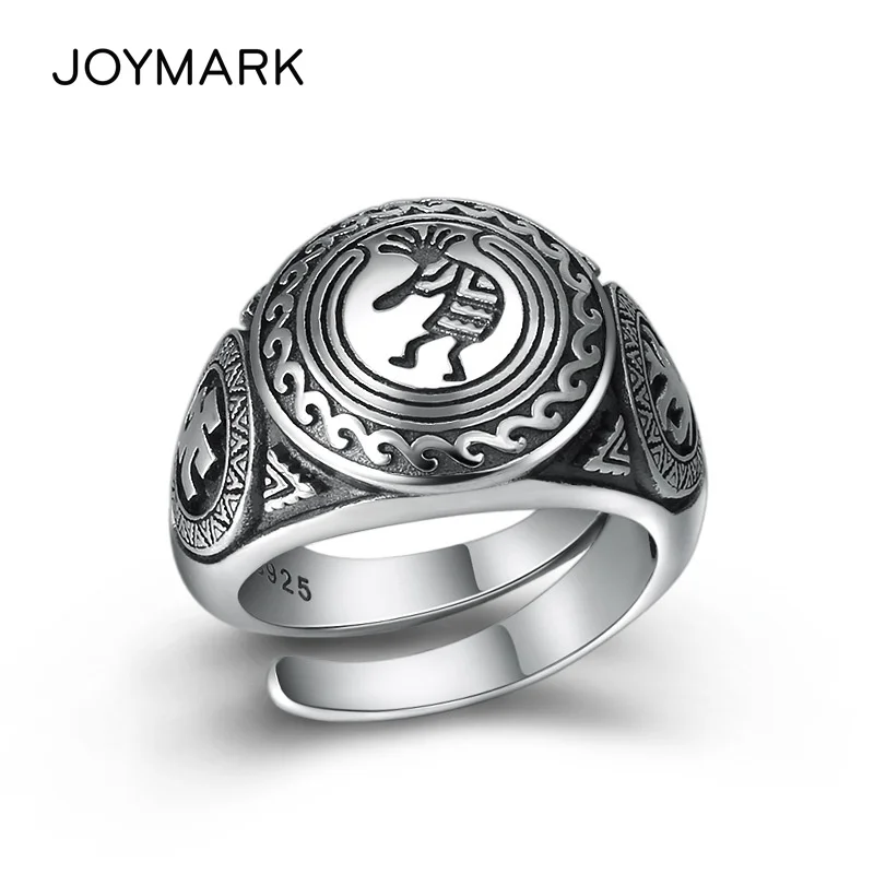 

Мужское кольцо из стерлингового серебра 925 пробы, в этническом стиле