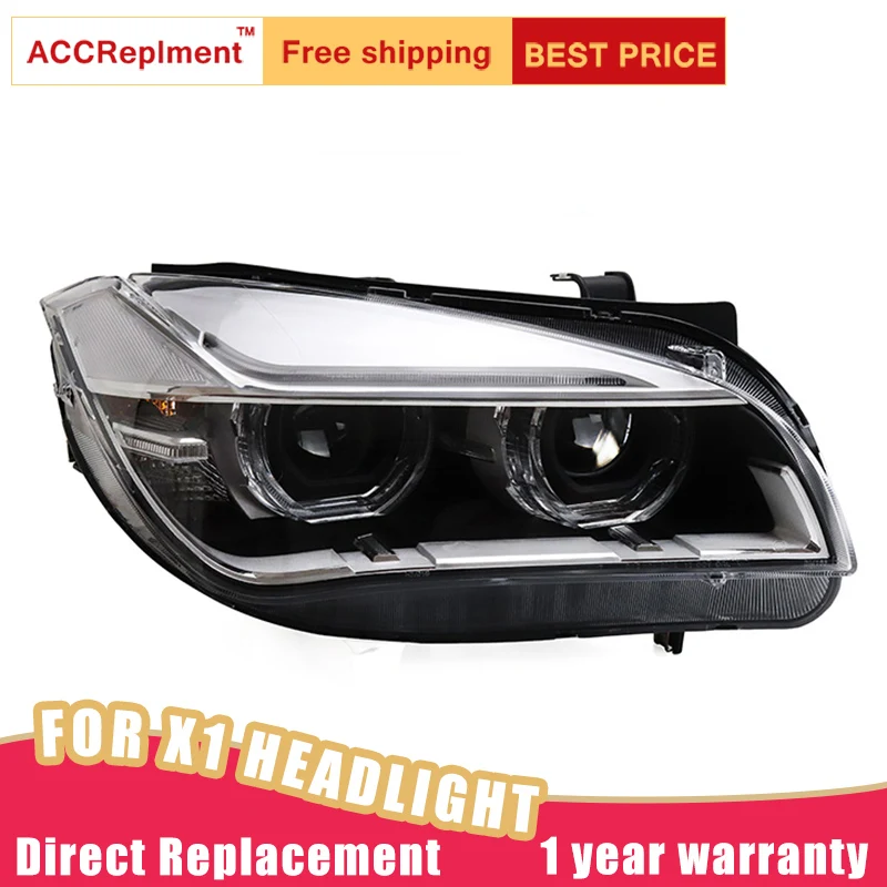 

2Pcs LED Headlights For BMW X1 2008-2014 led car lights Angel eyes xenon HID KIT Fog lights LED Daytime Running Lights