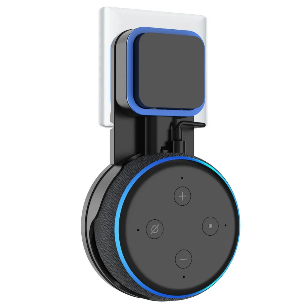Розетка настенное крепление для Amazon Alexa Echo Dot 3rd поколения Вешалка Кронштейн Держатель подставка Экономия пространства голосовые ассистенты аксессуары