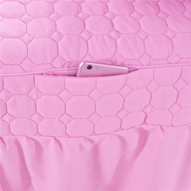 Beauty Bed Skirt Set cotton Bedding Sets Massage Spa Salon Use Duvet Cover Quilt thicken bedspread(4pcs set) | Дом и сад