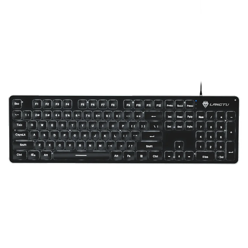 

Girl Pink 104 Keys Gaming Membrane USB Wired Mute Keyboard with LED Backlitght for PC Laptops Computer Gamers
