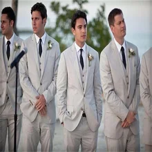 2021New High-Quality Customized Notch Lapel Men's Western-Style Fashion Best Man Wedding Slim 3-Piece Set(Jacket + Pants + Vest) (1)