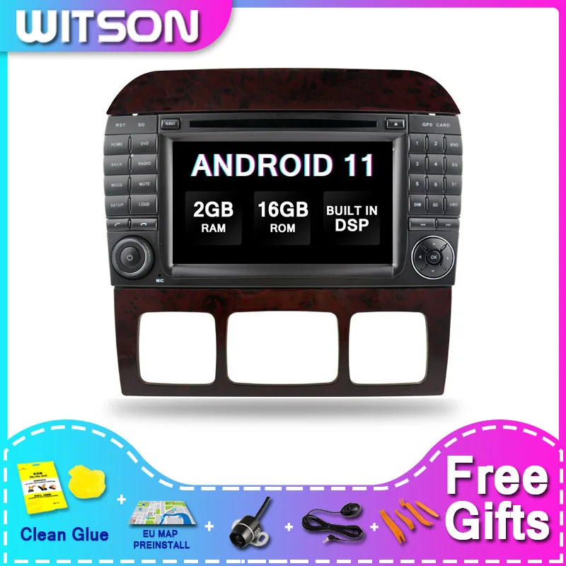 

Автомагнитола WITSON, 2 din, Android, для Mercedes Benz S Class W220 1998 - 2005